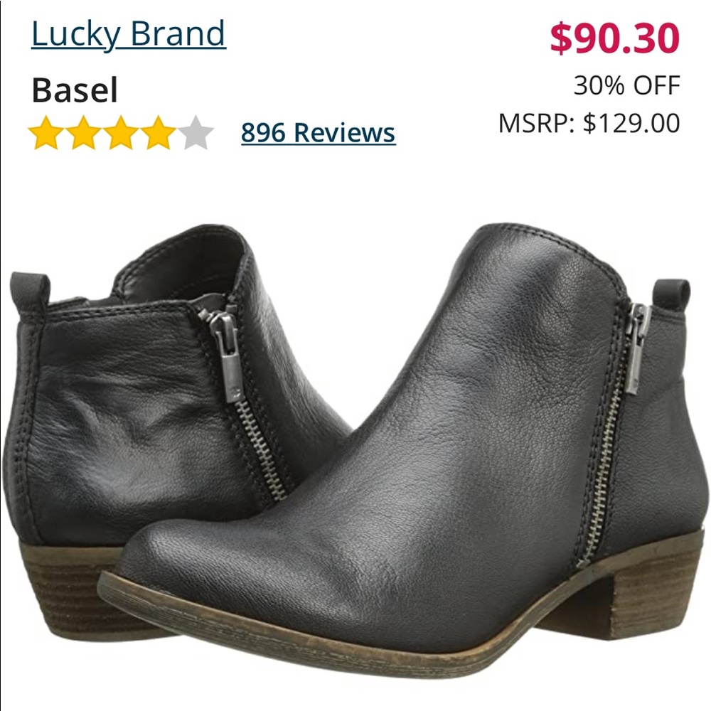 Lucky Brand Basel zip booties